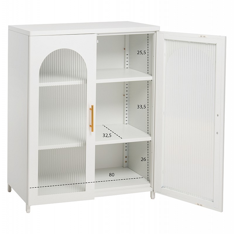 ΜΕΤΑΛΛΙΚΟ ΝΤΟΥΛΑΠΙ ΒΙΤΡΙΝΑ CARIL HM9571.02 ΛΕΥΚΟ 80x37-40x102Yεκ. ΜΕΤΑΛΛΙΚΟ ΝΤΟΥΛΑΠΙ ΒΙΤΡΙΝΑ CARIL HM9571.02 ΛΕΥΚΟ 80x37-40x102Yεκ.