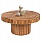 ΤΡΑΠΕΖΙ ΣΑΛΟΝΙΟΥ GATSBY ΣΤΡΟΓΓΥΛΟ HM9651 RATTAN ΧΡΩΜΑ ΦΥΣΙΚΟ Φ100x50Y εκ.