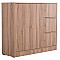 ΝΤΟΥΛΑΠΙ ΜΕ 4 ΑΠΟΘ.ΧΩΡΟΥΣ MATIN HM2480.02 SONAMA OAK ΜΕΛΑΜΙΝΗ 117x39,5x99,5Υεκ