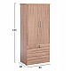 ΝΤΟΥΛΑΠΑ ΜΕ ΣΥΡΤΑΡΙΑ REINA HM2484.11 SONAMA OAK ΜΕΛΑΜΙΝΗ 80x48x183Υεκ.