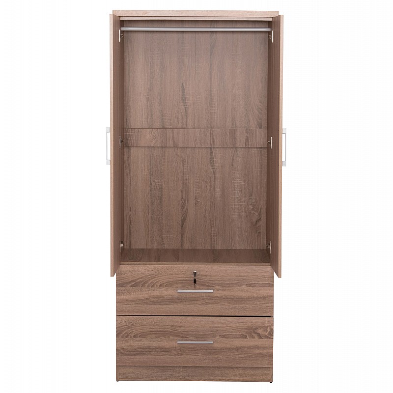 ΝΤΟΥΛΑΠΑ ΜΕ ΣΥΡΤΑΡΙΑ REINA HM2484.11 SONAMA OAK ΜΕΛΑΜΙΝΗ 80x48x183Υεκ.