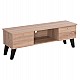 ΕΠΙΠΛΟ ΤΗΛΕΟΡΑΣΗΣ IREN HM2481.01 ΜΕΛΑΜΙΝΗ ΣΕ SONAMA OAK-ΜΑΥΡΟ 120x32,5-34x41Yεκ.