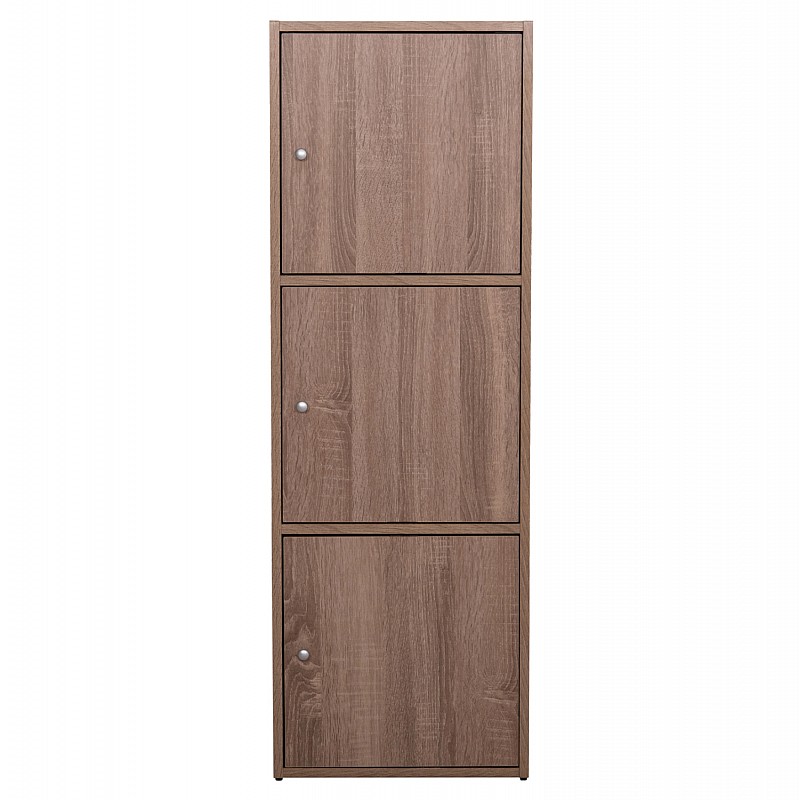ΝΤΟΥΛΑΠΙ ΜΕ 3 ΑΠΟΘ. ΧΩΡΟΥΣ SORIANO HM9939.11 SONAMA OAK ΜΕΛΑΜΙΝΗ 40x39x119Υεκ.