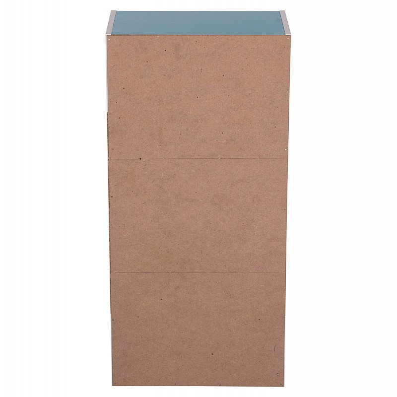 ΡΑΦΙΕΡΑ ΤΟΙΧΟΥ CUBICON HM9941.05 ΜΠΛΕ-ΛΕΥΚΗ ΜΕΛΑΜΙΝΗ 38,5x23,5x80Υεκ.