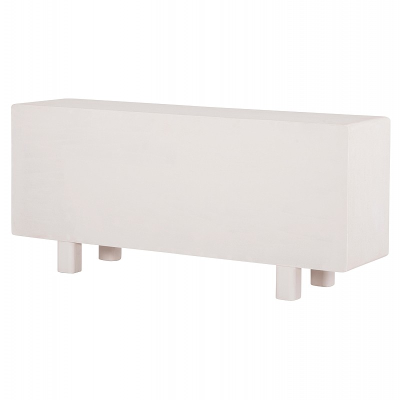 ΜΠΟΥΦΕΣ ΣΕΙΡΑ SANTORINI HM18068 MDF ΣΕ ΥΠΟΛΕΥΚΟ ΧΡΩΜΑ-3 ΠΟΡΤΕΣ 140x38x64Υεκ.