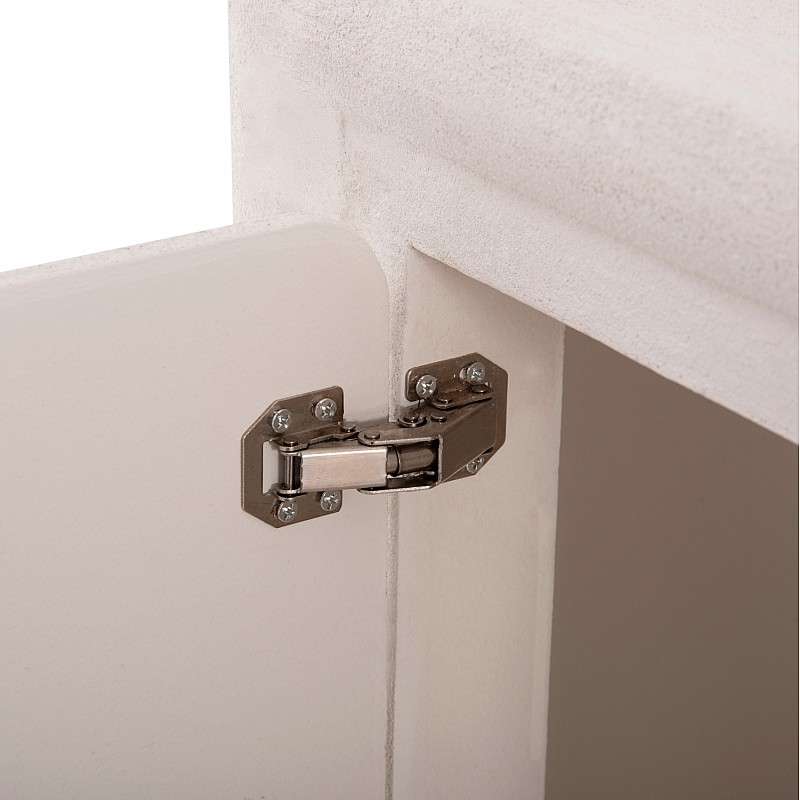 ΜΠΟΥΦΕΣ ΣΕΙΡΑ SANTORINI HM18068 MDF ΣΕ ΥΠΟΛΕΥΚΟ ΧΡΩΜΑ-3 ΠΟΡΤΕΣ 140x38x64Υεκ.