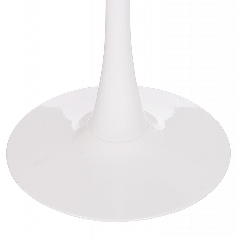 ΤΡΑΠΕΖΙ ΣΤΡΟΓΓΥΛΟ BROLIN HM18141.01 MDF TOP-ΒΑΣΗ ΜΕΤΑΛΛΙΚΗ--ΛΕΥΚΟ Φ90x73Υεκ