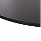 ΤΡΑΠΕΖΙ ΣΤΡΟΓΓΥΛΟ BROLIN HM18141.02 MDF TOP-ΒΑΣΗ ΜΕΤΑΛΛΙΚΗ--ΜΑΥΡΟ Φ90x73Υεκ
