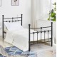 ΚΡΕΒΑΤΙ ΜΕΤΑΛΛΙΚΟ JACINDA 90x190 εκ. ΜΑΥΡΟ ΧΡΩΜΑ HM574.01