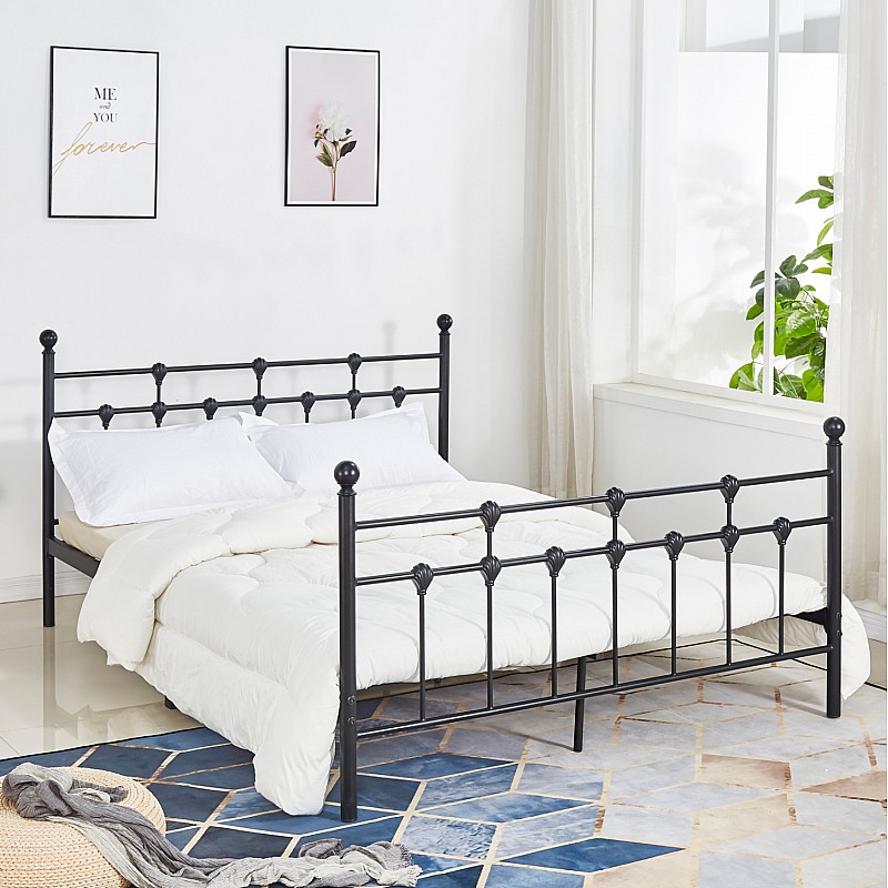 ΚΡΕΒΑΤΙ ΜΕΤΑΛΛΙΚΟ JACINDA 150x200 εκ. ΜΑΥΡΟ ΧΡΩΜΑ HM575.01 ΚΡΕΒΑΤΙ ΜΕΤΑΛΛΙΚΟ JACINDA 150x200 εκ. ΜΑΥΡΟ ΧΡΩΜΑ HM575.01