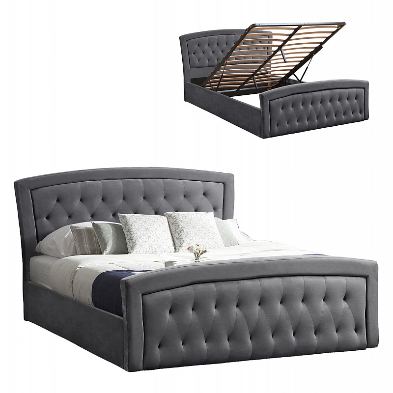 ΚΡΕΒΑΤΙ ODELIA ΒΕΛΟΥΔΟ ΓΚΡΙ ΜΕ ΑΠΟΘΗΚΕΥΤΙΚΟ ΧΩΡΟ 160x200 εκ. HM581.01 ΚΡΕΒΑΤΙ ODELIA ΒΕΛΟΥΔΟ ΓΚΡΙ ΜΕ ΑΠΟΘΗΚΕΥΤΙΚΟ ΧΩΡΟ 160x200 εκ. HM581.01