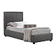 ΚΡΕΒΑΤΙ MONDY 90x200 εκ. ΜΕ ΥΦΑΣΜΑ DARK GREY HM586.05 ΚΡΕΒΑΤΙ MONDY 90x200 εκ. ΜΕ ΥΦΑΣΜΑ DARK GREY HM586.05