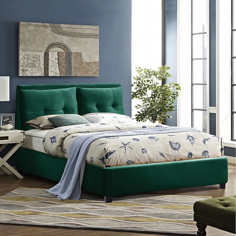 ΚΡΕΒΑΤΙ BILLIE ΜΕ ΒΕΛΟΥΔΟ ΚΥΠΑΡΙΣΣΙ HM551.13 160Χ200