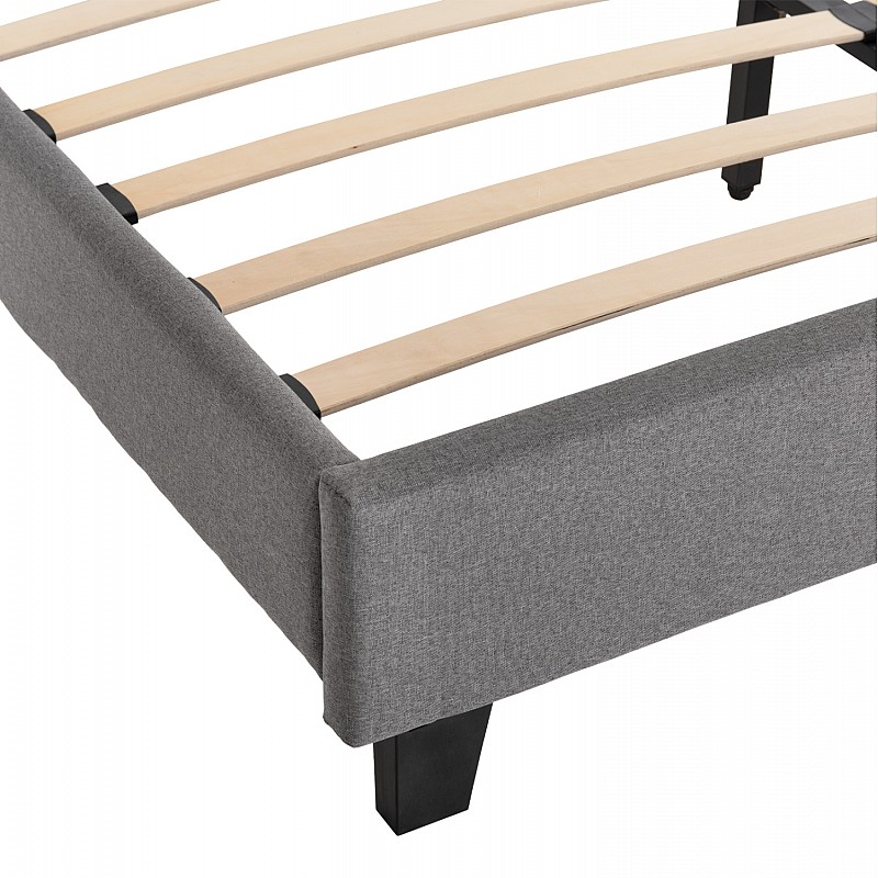 ΚΡΕΒΑΤΙ BECCA ΑΠΟ ΥΦΑΣΜΑ ΓΚΡΙ HM553.11 ΓΙΑ ΣΤΡΩΜΑ 150x200 EK. ΚΡΕΒΑΤΙ BECCA ΑΠΟ ΥΦΑΣΜΑ ΓΚΡΙ HM553.11 ΓΙΑ ΣΤΡΩΜΑ 150x200 EK.