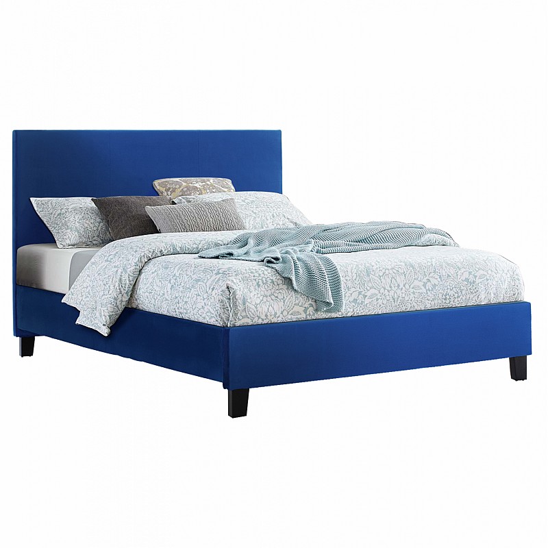 ΚΡΕΒΑΤΙ BECCA ΑΠΟ ΒΕΛΟΥΔΟ ΜΠΛΕ HM553.18 ΓΙΑ ΣΤΡΩΜΑ 150x200 εκ. ΚΡΕΒΑΤΙ BECCA ΑΠΟ ΒΕΛΟΥΔΟ ΜΠΛΕ HM553.18 ΓΙΑ ΣΤΡΩΜΑ 150x200 εκ.