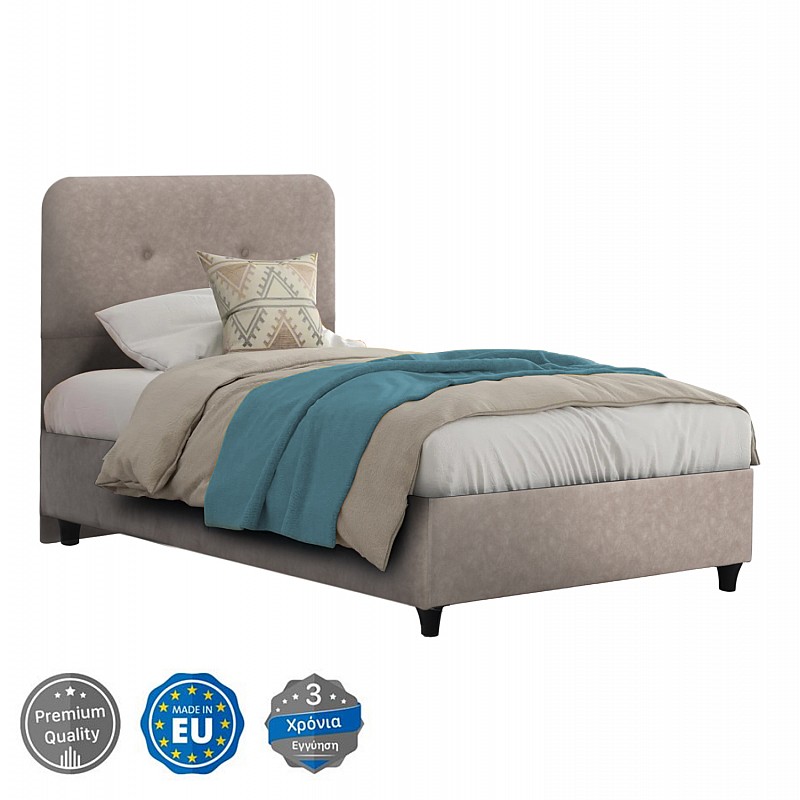 ΚΡΕΒΑΤΙ DOLORES ΜΠΕΖ ΥΦΑΣΜΑ HM649.22 ΓΙΑ ΣΤΡΩΜΑ 90x200 εκ. ΚΡΕΒΑΤΙ DOLORES ΜΠΕΖ ΥΦΑΣΜΑ HM649.22 ΓΙΑ ΣΤΡΩΜΑ 90x200 εκ.