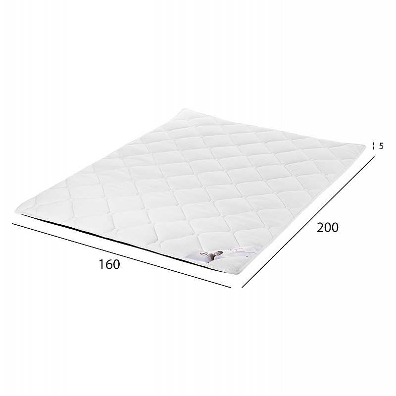 ΑΝΩΣΤΡΩΜΑ ΑΦΡΟΥ HM670.06 ΛΕΥΚΟ 160x200x5Y εκ.