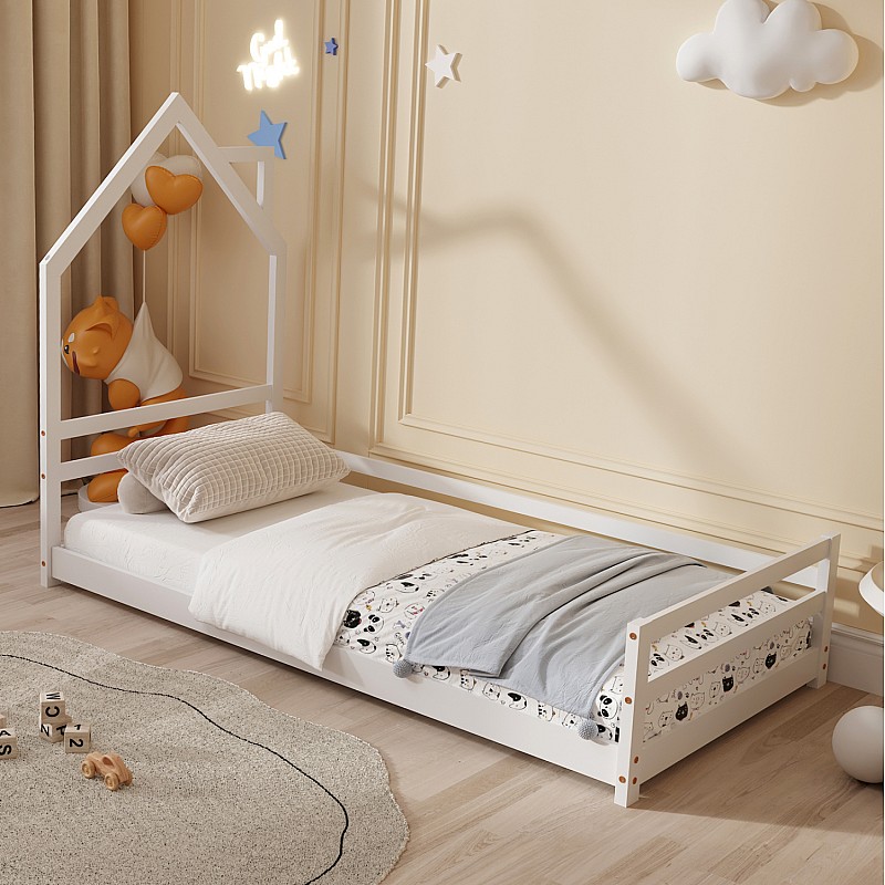 ΚΡΕΒΑΤΙ ΠΑΙΔΙΚΟ HOUSER HM676.03 τ.MONTESSORI ΞΥΛΟ ΠΕΥΚΟ ΛΕΥΚΟ- 190x90εκ ΚΡΕΒΑΤΙ ΠΑΙΔΙΚΟ HOUSER HM676.03 τ.MONTESSORI ΞΥΛΟ ΠΕΥΚΟ ΛΕΥΚΟ- 190x90εκ