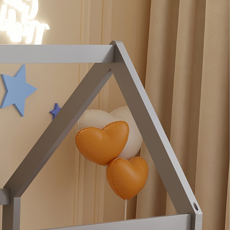 ΚΡΕΒΑΤΙ ΠΑΙΔΙΚΟ PEPE HM678.05 τ.MONTESSORI ΞΥΛΟ ΠΕΥΚΟ ΓΚΡΙ- 140x70εκ