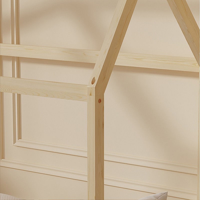 ΚΡΕΒΑΤΙ ΠΑΙΔΙΚΟ PEPE HM678.01 τ.MONTESSORI ΞΥΛΟ ΠΕΥΚΟ ΦΥΣΙΚΟ- 140x70εκ