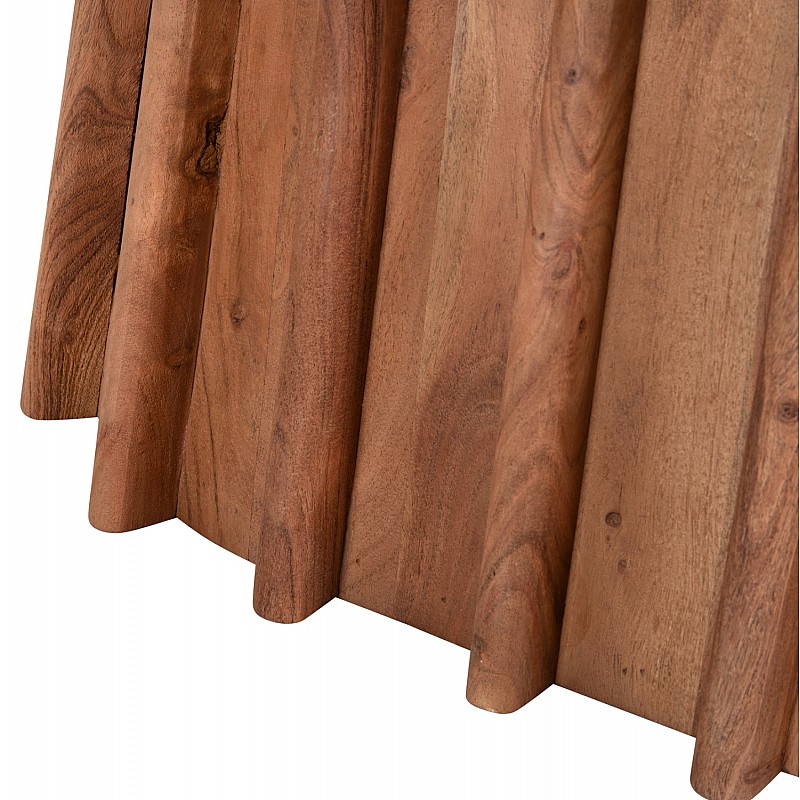 ΤΡΑΠΕΖΙ ΣΑΛΟΝΙΟΥ ΟΒΑΛ DRAXX HM9934 ΜΑΣΙΦ ΑΚΑΚΙΑ-ΜΑΥΡΟ ΜΑΡΜΑΡΟ 120x70x38Υεκ.