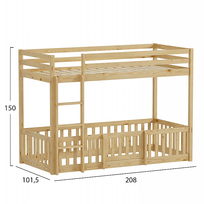 ΠΑΙΔΙΚΗ ΚΟΥΚΕΤΑ τ.MONTESSORI ΜΕ ΠΑΡΚΑΚΙ PLAYKID HM703.01 ΞΥΛΟ ΠΕΥΚΟΥ ΦΥΣΙΚΟ ΓΙΑ 190x90εκ ΠΑΙΔΙΚΗ ΚΟΥΚΕΤΑ τ.MONTESSORI ΜΕ ΠΑΡΚΑΚΙ PLAYKID HM703.01 ΞΥΛΟ ΠΕΥΚΟΥ ΦΥΣΙΚΟ ΓΙΑ 190x90εκ