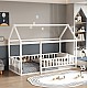 ΚΡΕΒΑΤΙ ΠΑΙΔΙΚΟ ΜΕ ΚΑΓΚΕΛΟ HOUSER HM706.03 τ.MONTESSORI ΞΥΛΟ ΠΕΥΚΟ ΛΕΥΚΟ-190x90εκ