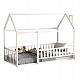ΚΡΕΒΑΤΙ ΠΑΙΔΙΚΟ ΜΕ ΚΑΓΚΕΛΟ HOUSER HM706.03 τ.MONTESSORI ΞΥΛΟ ΠΕΥΚΟ ΛΕΥΚΟ-190x90εκ