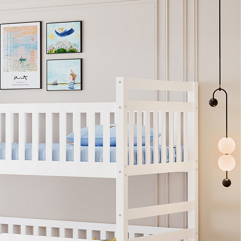 ΠΑΙΔΙΚΗ ΚΟΥΚΕΤΑ ΜΕ 3 ΚΡΕΒΑΤΙΑ & 2 ΣΥΡΤΑΡΙΑ TRIPLON HM709.03 ΞΥΛΟ ΠΕΥΚΟΥ 90x190-200εκ