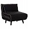 ΠΟΛΥΘΡΟΝΑ ΚΡΕΒΑΤΙ BRAXTON HM8425.03 ΜΑΥΡΟ ΥΦΑΣΜΑ 78x88x78Υεκ.