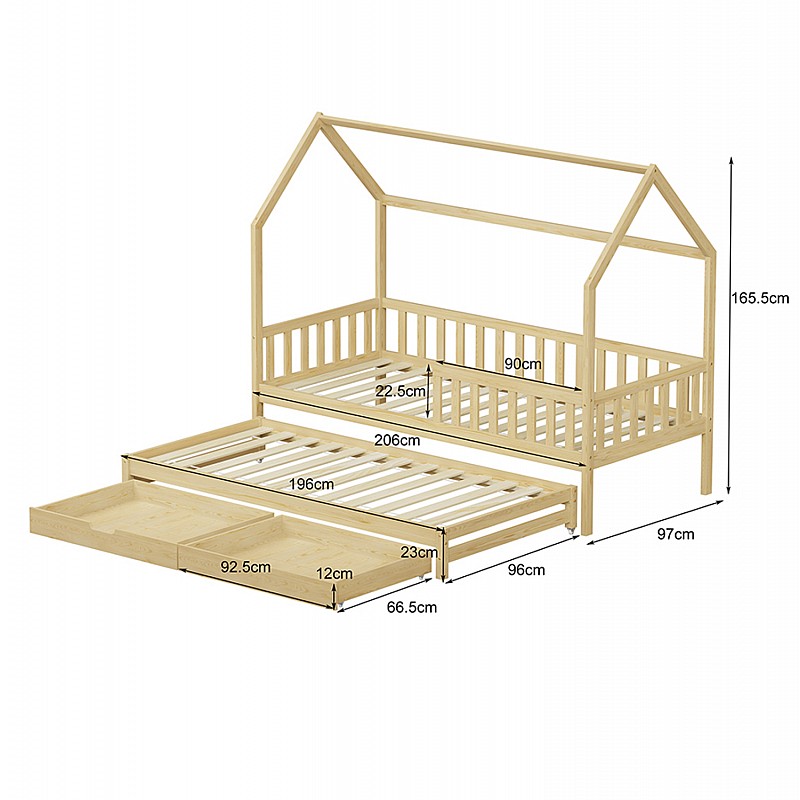 ΠΑΙΔΙΚΟ ΚΡΕΒΑΤΙ 3 ΣΕ 1 PHYLLIS HM723.01 ΞΥΛΟ ΠΕΥΚΟΥ ΦΥΣΙΚΟ 206x97x166Υεκ. ΠΑΙΔΙΚΟ ΚΡΕΒΑΤΙ 3 ΣΕ 1 PHYLLIS HM723.01 ΞΥΛΟ ΠΕΥΚΟΥ ΦΥΣΙΚΟ 206x97x166Υεκ.