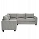 ΓΩΝΙΑΚΟΣ ΚΑΝΑΠΕΣ CALDER HM3286.01 ΓΚΡΙ ΥΦΑΣΜΑ 254x254x90(κάθισμα)x91Υεκ.