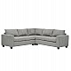 ΓΩΝΙΑΚΟΣ ΚΑΝΑΠΕΣ CALDER HM3286.01 ΓΚΡΙ ΥΦΑΣΜΑ 254x254x90(κάθισμα)x91Υεκ.