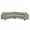 ΓΩΝΙΑΚΟΣ ΚΑΝΑΠΕΣ CALDER HM3286.03 ΜΠΕΖ ΥΦΑΣΜΑ 254x254x90(κάθισμα)x91Υεκ.