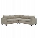 ΓΩΝΙΑΚΟΣ ΚΑΝΑΠΕΣ CALDER HM3286.03 ΜΠΕΖ ΥΦΑΣΜΑ 254x254x90(κάθισμα)x91Υεκ.