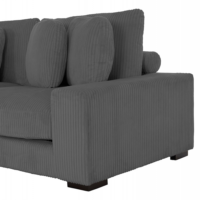 ΚΑΝΑΠΕΣ ΑΡΙΣΤΕΡΗ ΓΩΝΙΑ CRANFIELD HM3287.01L ΓΚΡΙ ΡΙΓΕ ΥΦΑΣΜΑ 313x169(γωνία)x80Υεκ.