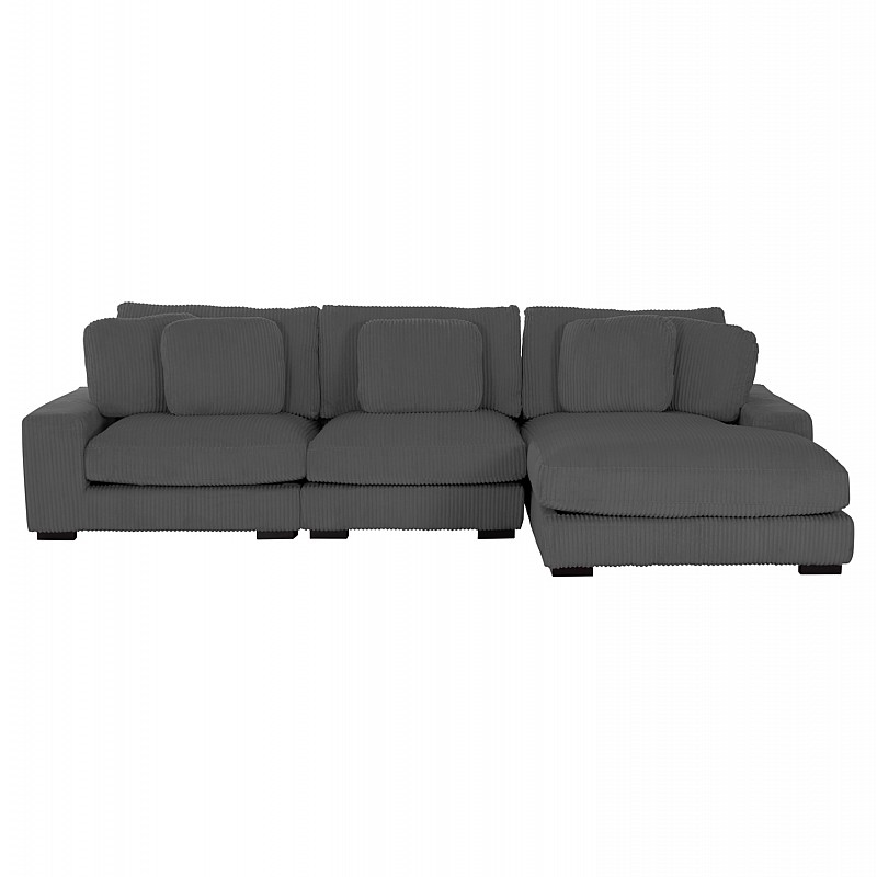 ΚΑΝΑΠΕΣ ΔΕΞΙΑ ΓΩΝΙΑ CRANFIELD HM3287.01R ΓΚΡΙ ΡΙΓΕ ΥΦΑΣΜΑ 313x169(γωνία)x80Υεκ.