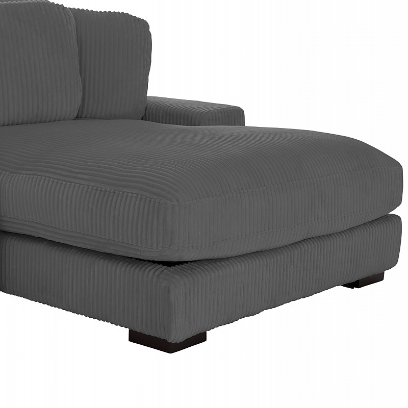 ΚΑΝΑΠΕΣ ΔΕΞΙΑ ΓΩΝΙΑ CRANFIELD HM3287.01R ΓΚΡΙ ΡΙΓΕ ΥΦΑΣΜΑ 313x169(γωνία)x80Υεκ.