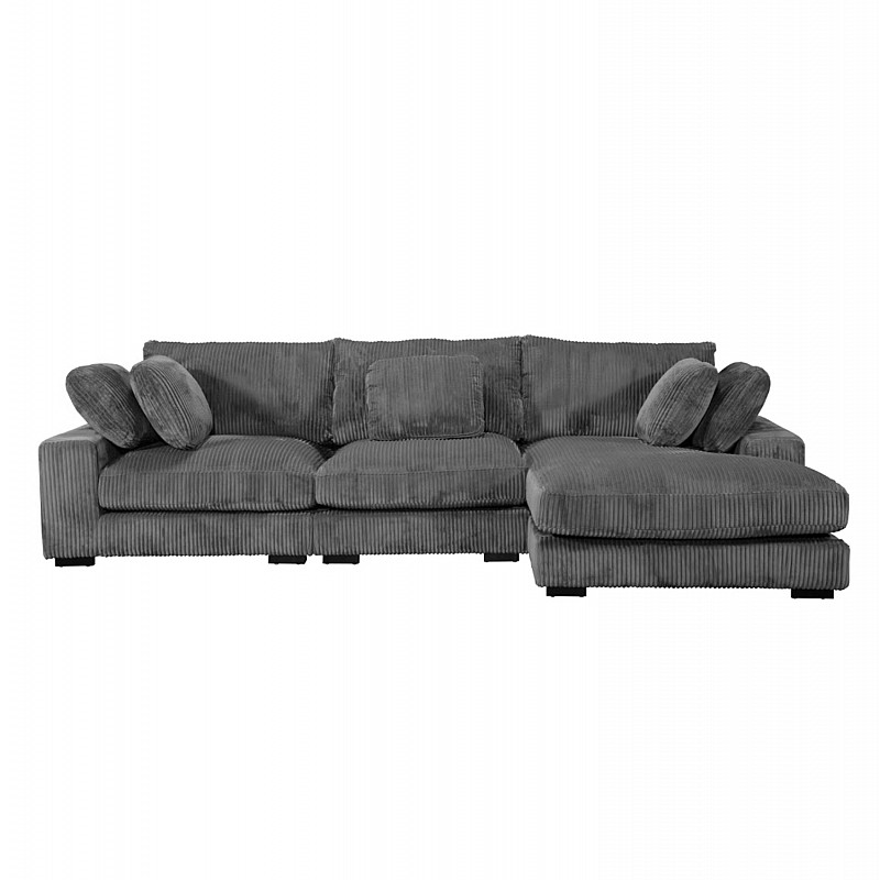 ΚΑΝΑΠΕΣ ΔΕΞΙΑ ΓΩΝΙΑ CRANFIELD HM3287.01R ΓΚΡΙ ΡΙΓΕ ΥΦΑΣΜΑ 313x169(γωνία)x80Υεκ.