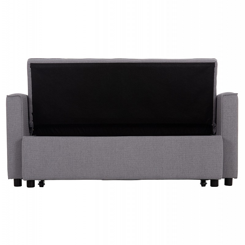 ΚΑΝΑΠΕΣ ΚΡΕΒΑΤΙ 2-ΘΕΣΙΟΣ BORG HM3289.01 ΓΚΡΙ ΥΦΑΣΜΑ 140x100x80Υεκ