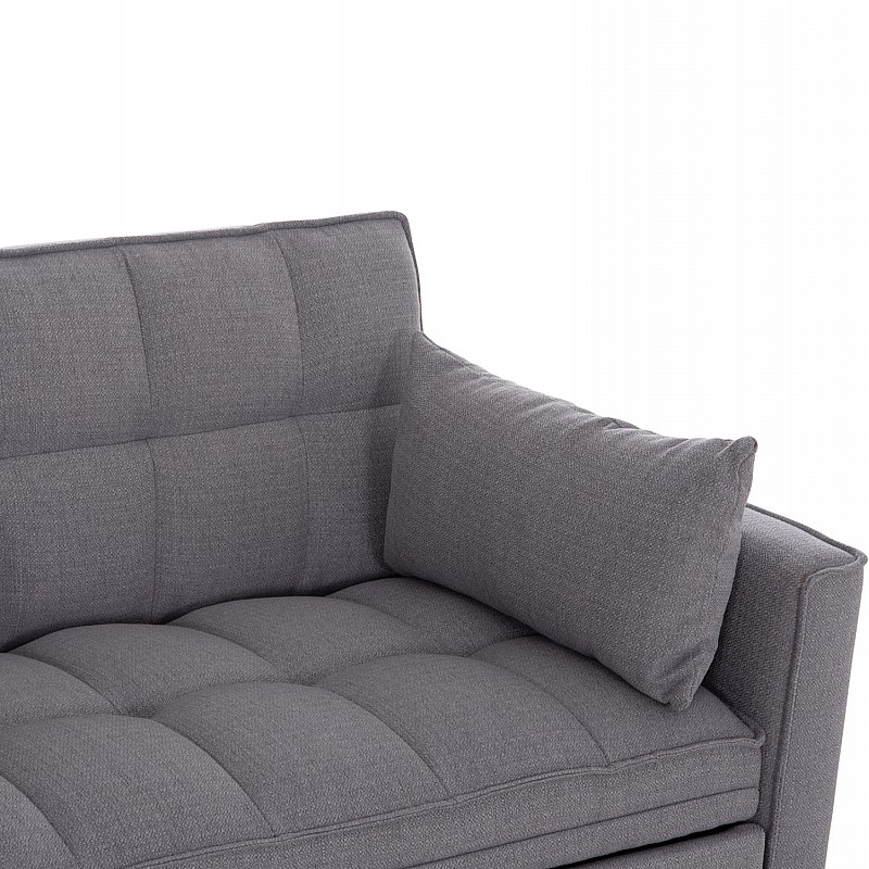 ΚΑΝΑΠΕΣ ΚΡΕΒΑΤΙ 2-ΘΕΣΙΟΣ BORG HM3289.01 ΓΚΡΙ ΥΦΑΣΜΑ 140x100x80Υεκ