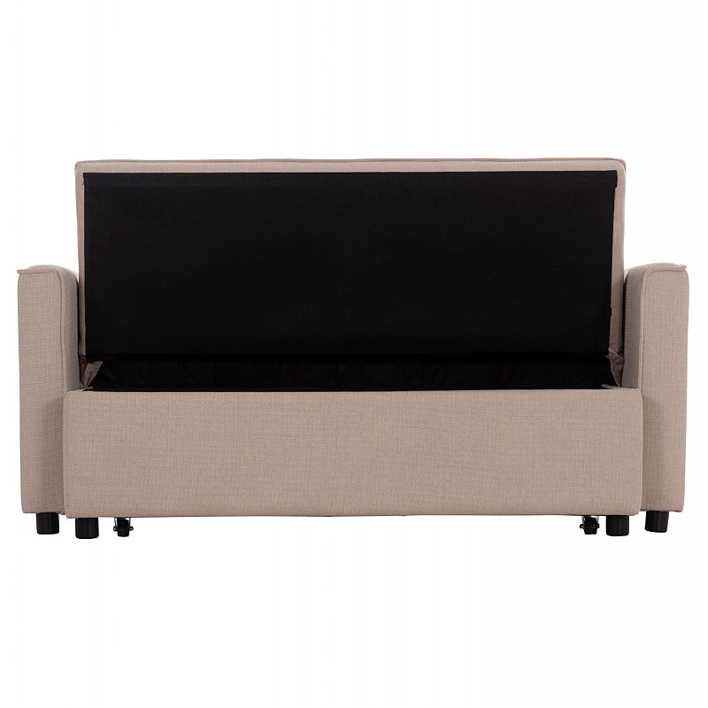 ΚΑΝΑΠΕΣ ΚΡΕΒΑΤΙ 2-ΘΕΣΙΟΣ BORG HM3289.03 ΜΠΕΖ ΥΦΑΣΜΑ 140x100x80Υεκ