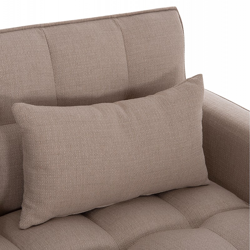 ΚΑΝΑΠΕΣ ΚΡΕΒΑΤΙ 2-ΘΕΣΙΟΣ BORG HM3289.03 ΜΠΕΖ ΥΦΑΣΜΑ 140x100x80Υεκ