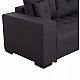 ΓΩΝΙΑΚΟΣ ΚΑΝΑΠΕΣ-ΚΡΕΒΑΤΙ ΜΕ ΑΠΟΘ.ΧΩΡΟ TRENDSTON HM3302.01R ΓΚΡΙ ΥΦΑΣΜΑ 298x177x95Υεκ