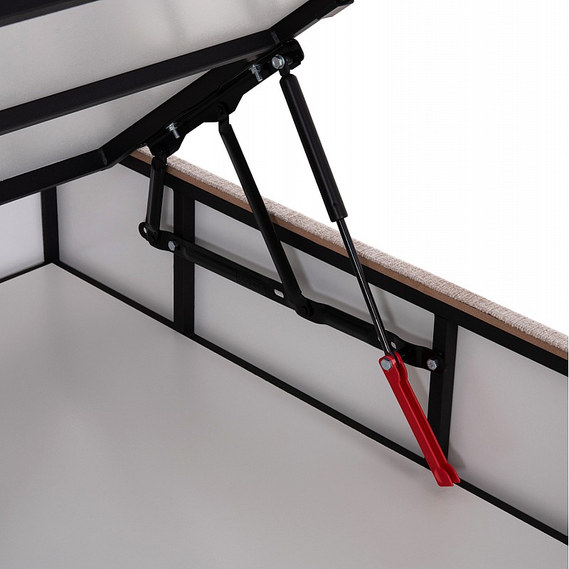 ΚΡΕΒΑΤΙ ΜΕ ΑΠΟΘ.ΧΩΡΟ DOLORES HM631.32 ΜΠΕΖ ΥΦΑΣΜΑ- ΓΙΑ ΣΤΡΩΜΑ 160x200εκ