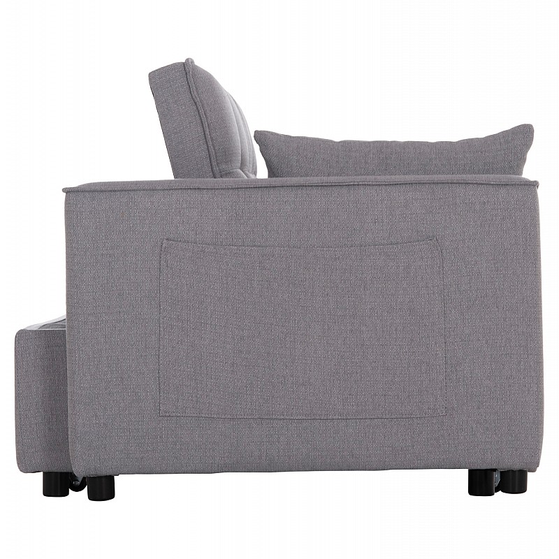 ΚΑΝΑΠΕΣ ΚΡΕΒΑΤΙ 2-ΘΕΣΙΟΣ BORG HM3289.11 ΓΚΡΙ ΥΦΑΣΜΑ 140x100x80Υεκ