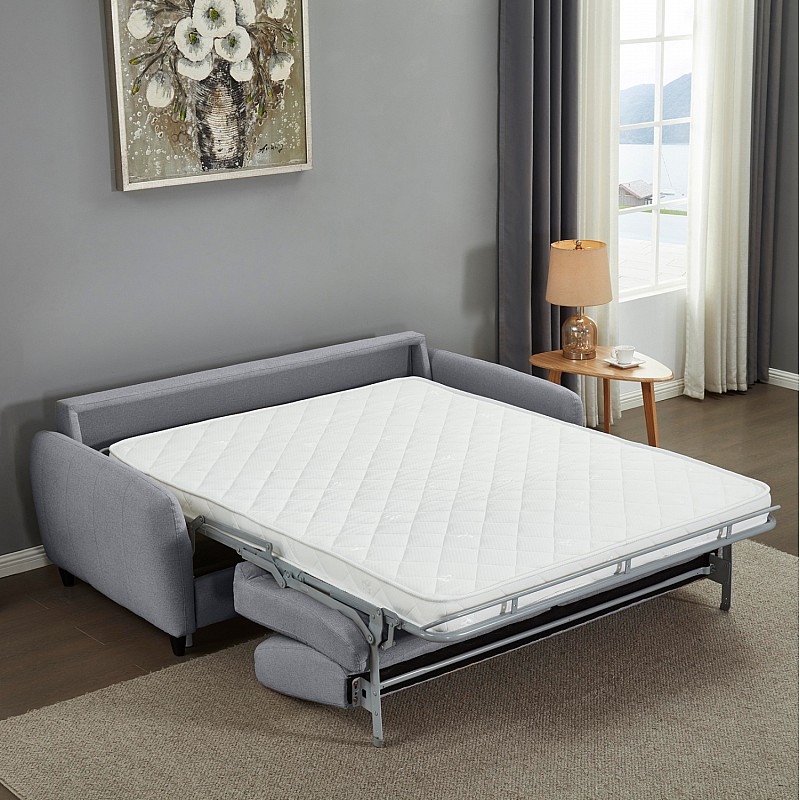 ΚΑΝΑΠΕΣ-ΚΡΕΒΑΤΙ ΜΕ ΑΝΑΔΙΠΛ.ΣΤΡΩΜΑ ETUDINE HM3311.01 ΓΚΡΙ ΥΦΑΣΜΑ 190x96x86Υεκ