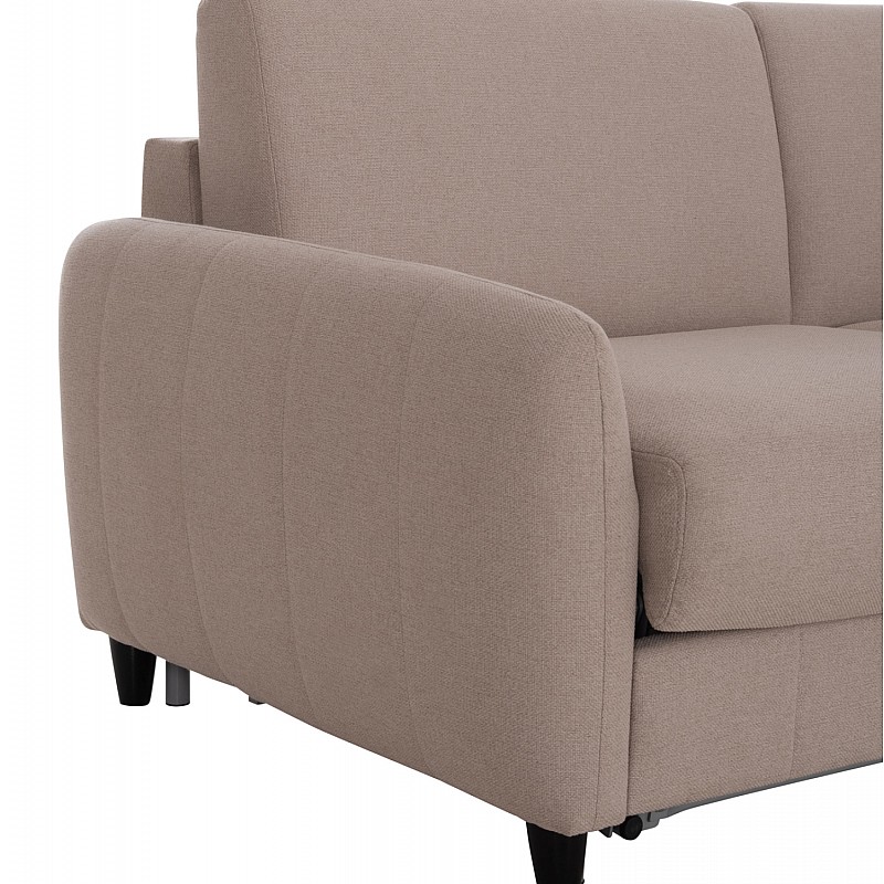 ΚΑΝΑΠΕΣ-ΚΡΕΒΑΤΙ ΜΕ ΑΝΑΔΙΠΛ.ΣΤΡΩΜΑ ETUDINE HM3311.02 ΜΠΕΖ ΥΦΑΣΜΑ 190x98x90Υεκ