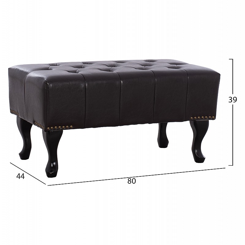 ΤΑΜΠΟΥΡΕ ΥΠΟΠΟΔΙΟ T.CHESTERFIELD EMMA HM226.01 PU 80x44x39Y εκ.ΣΚ.ΚΑΦΕ ΤΑΜΠΟΥΡΕ ΥΠΟΠΟΔΙΟ T.CHESTERFIELD EMMA HM226.01 PU 80x44x39Y εκ.ΣΚ.ΚΑΦΕ