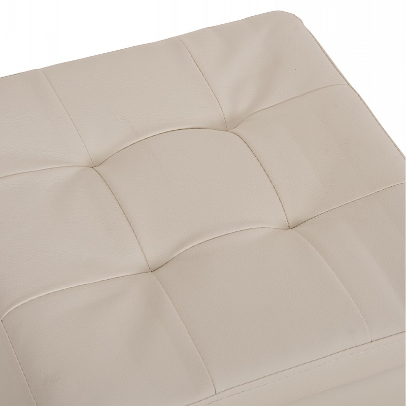 ΣΚΑΜΠΟ PRO CUBE HM224.02 PU ΜΕ ΑΠΟΘΗΚΕΥΤΙΚΟ ΧΩΡΟ- ΛΕΥΚΟ 38x38x36,5Υεκ.